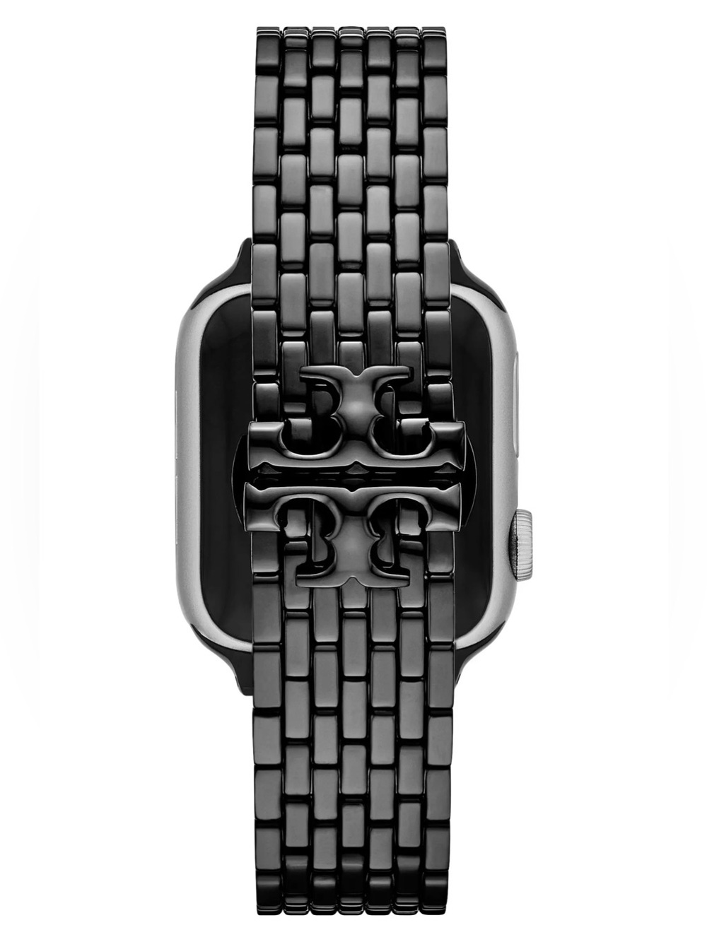 🖤 Tory Burch Eleanor Black Stainless Steel Watch Band for Apple Watch Bracelet - Picture 4 of 13
